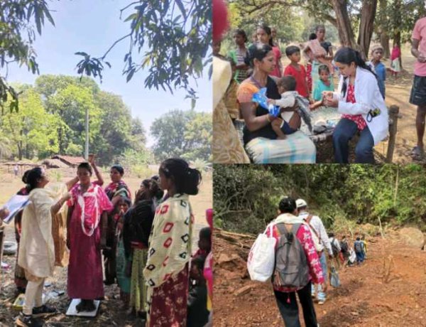 मुख्यमंत्री स्वस्थ बस्तर अभियान: 13 किलोमीटर पैदल चलकर स्वास्थ्य टीम पहुंची बड़ेपल्ली, 227 ग्रामीणों की जांच,,,