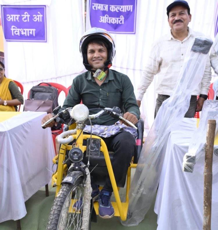 सफलता की कहानी - सपनों को मिले पहिए: भीमा मारकंडे की 'बैसाखी' से 'आत्मनिर्भरता' तक की प्रेरक यात्रा,,,