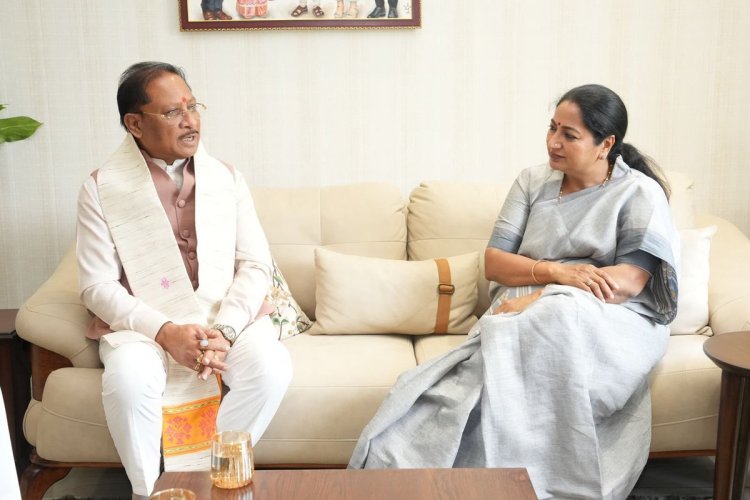नई दिल्ली में मुख्यमंत्री विष्णु देव साय ने दिल्ली की मुख्यमंत्री रेखा गुप्ता से की सौजन्य भेंट,,,
