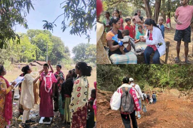 मुख्यमंत्री स्वस्थ बस्तर अभियान: 13 किलोमीटर पैदल चलकर स्वास्थ्य टीम पहुंची बड़ेपल्ली, 227 ग्रामीणों की जांच,,,