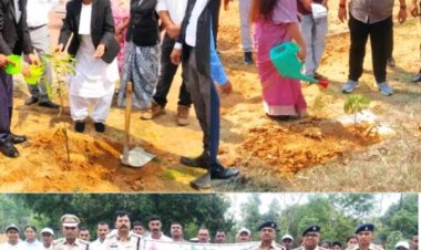विश्व पर्यावरण दिवस पर सूरजपुर में न्यायपालिका, जिला प्रशासन, पुलिस विभाग और उद्यान विभाग ने मिलकर चलाया वृहत वृक्षारोपण अभियान,